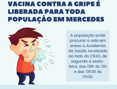 Vacina contra a gripe é liberada para toda população em Mercedes